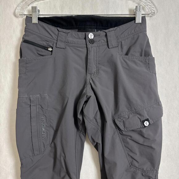 Truewerk Women's Size 0 Gray Nylon Straight Leg T1 Utility Werkpants - Picture 3 of 13